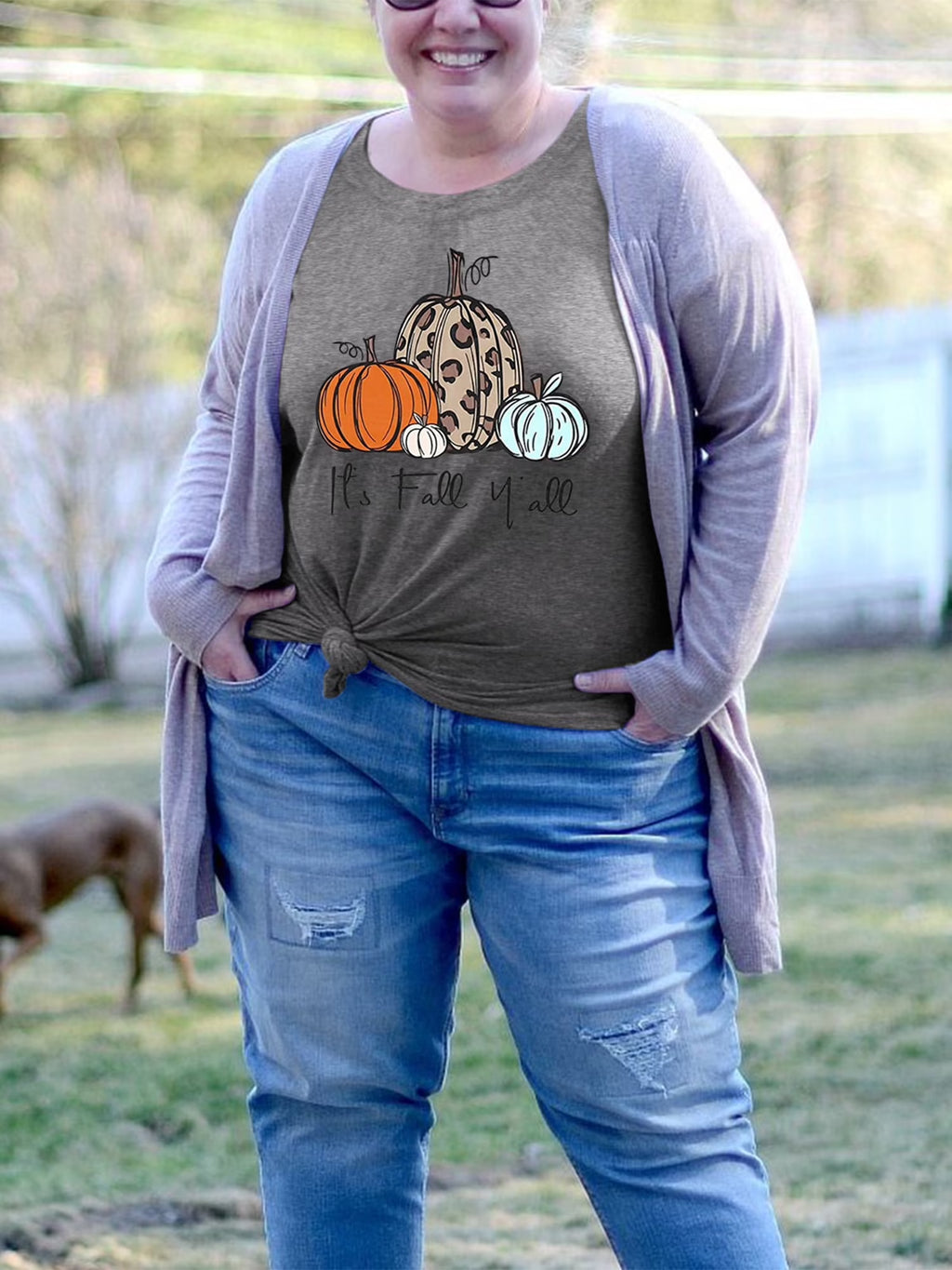 Pumpkin plus Size Women Tshirt Its Fall Yall Thanksgiving Short Sleeve Graphic Tees