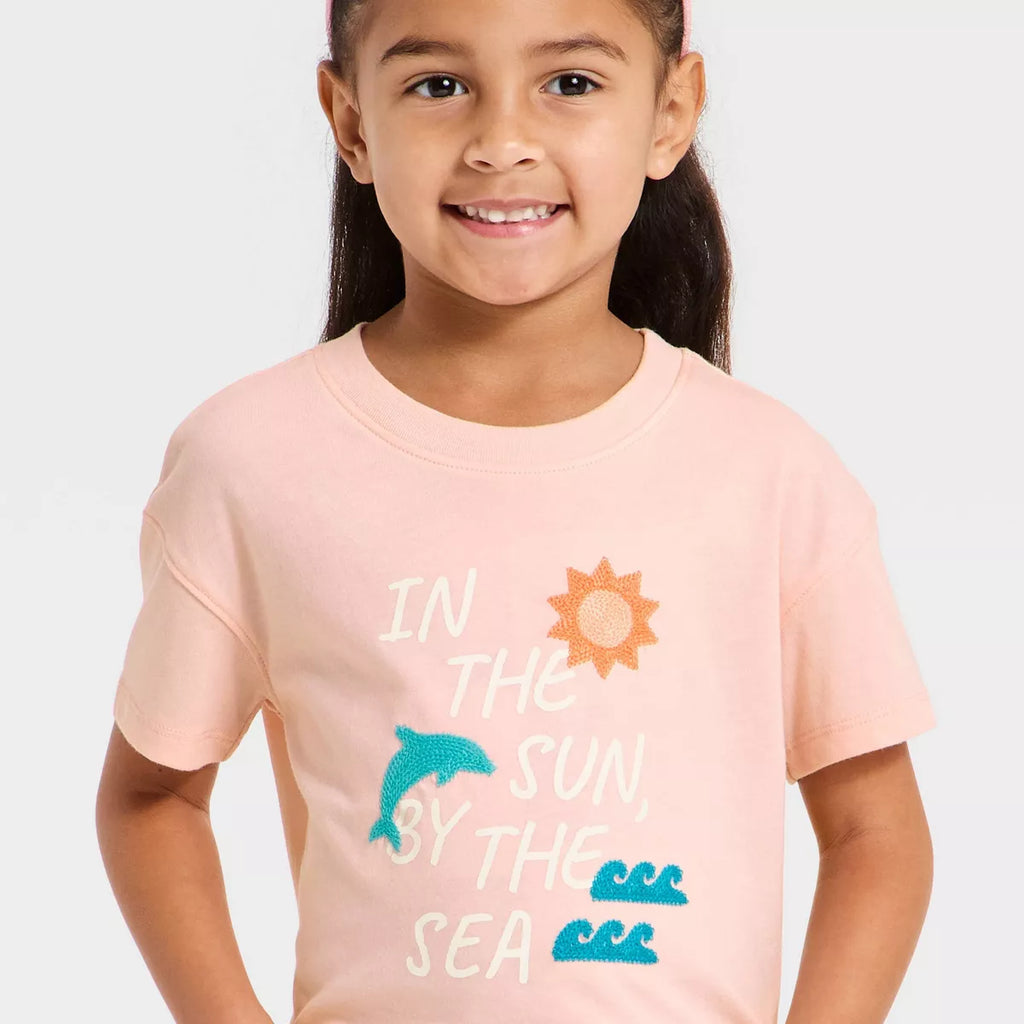 Toddler Girls' Sun Oversized Graphic T-Shirt - Cat & Jack Pink