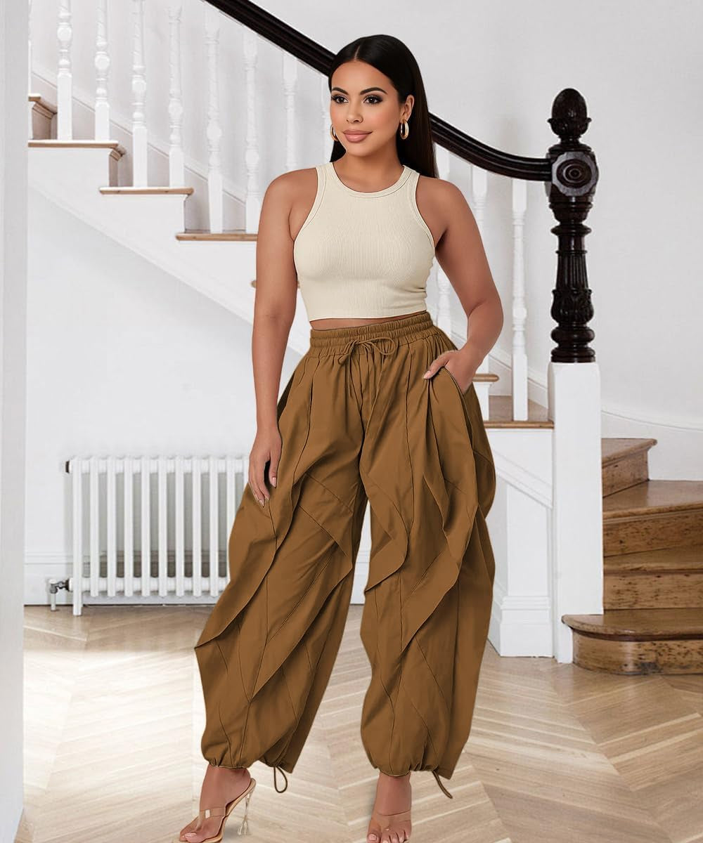 Cargo Pants for Women Baggy Parachute Balloon Sweatpants