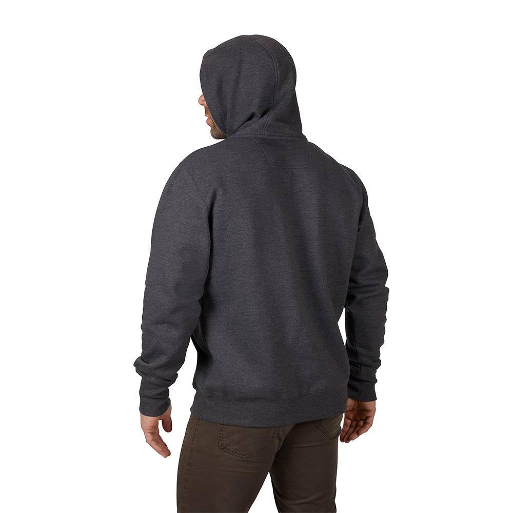 Men'S 3X-Large Gray Heavy-Duty Cotton/Polyester Long-Sleeve Pullover Hoodie