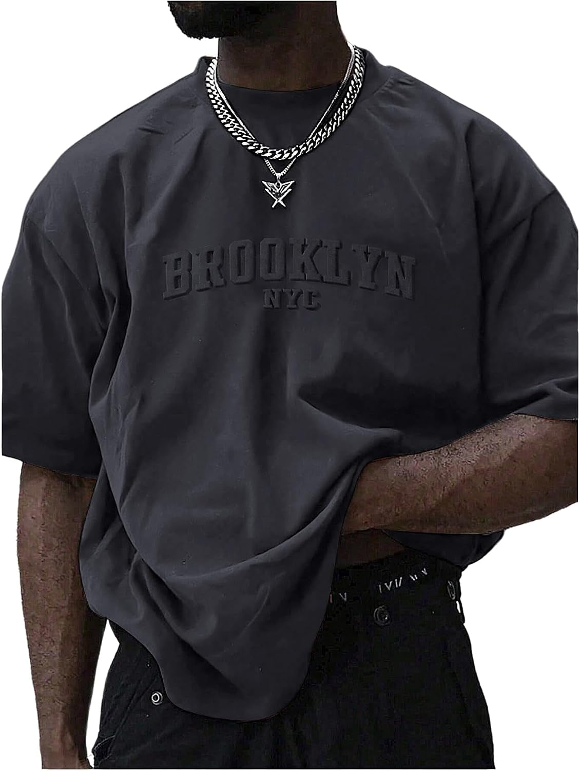 Men'S Oversized T Shirt Graphic Short Sleeve Tee Tops Streetwear