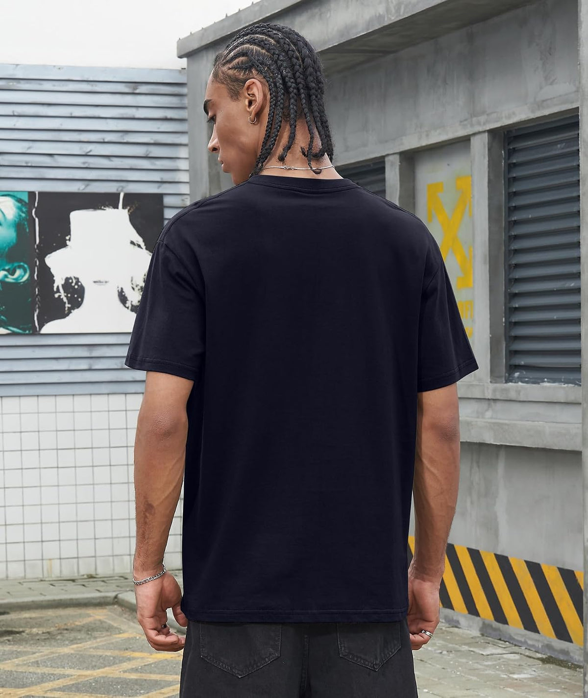 Mens Graphic T Shirt Summer round Neck Regular Casual Vintage Tees