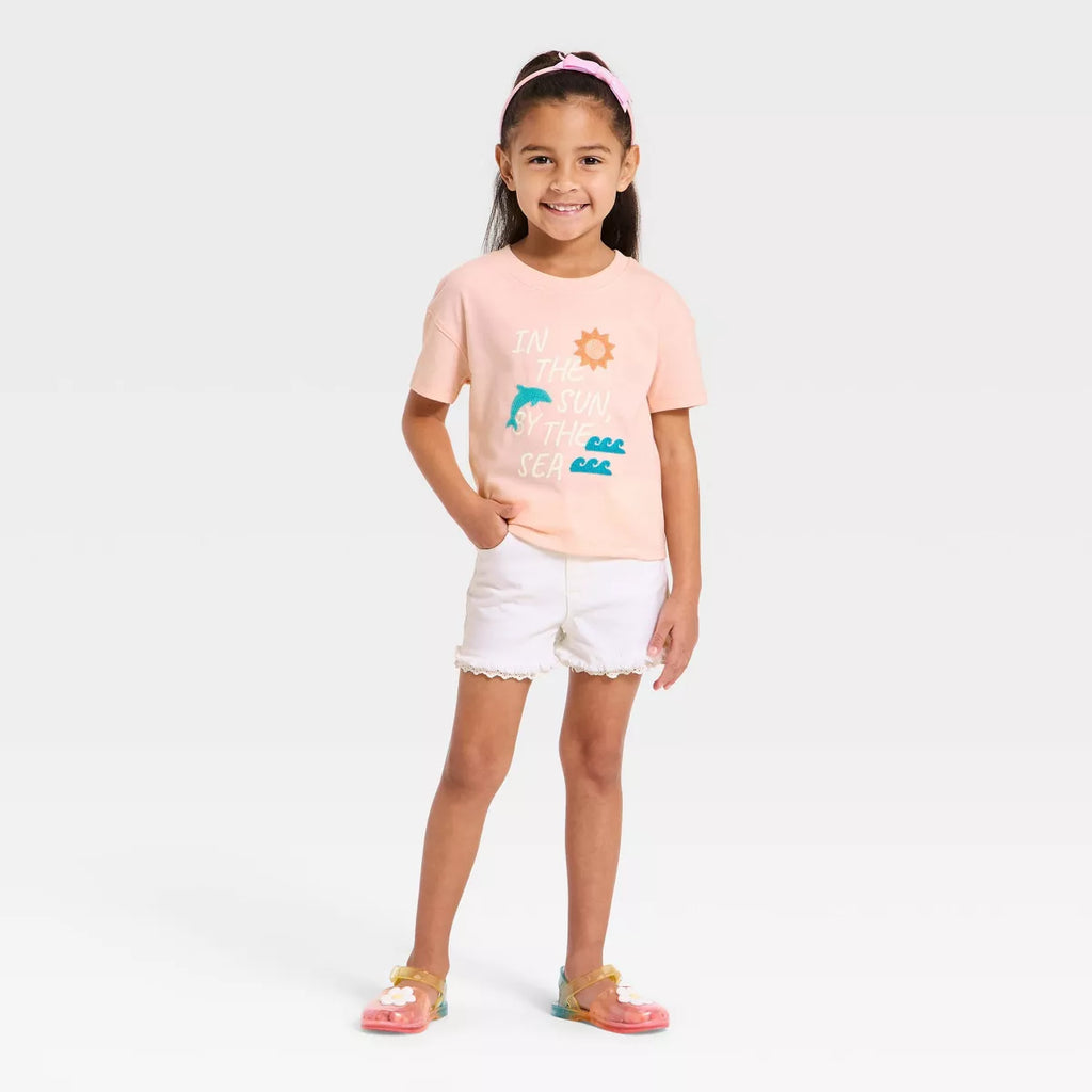Toddler Girls' Sun Oversized Graphic T-Shirt - Cat & Jack Pink