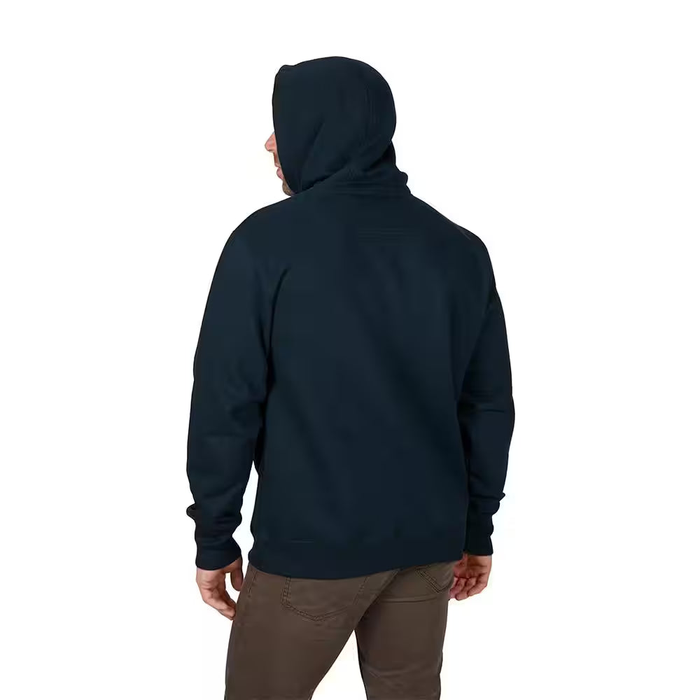 Men'S 2X-Large Blue Heavy-Duty Cotton/Polyester Long-Sleeve Pullover Hoodie