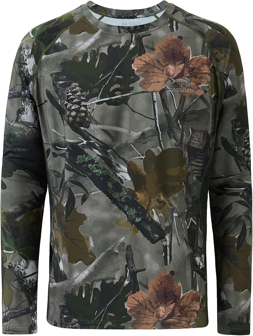 Men'S Hunting Camo Performance Long Sleeve Shirt Fishing UPF50+ FS13M