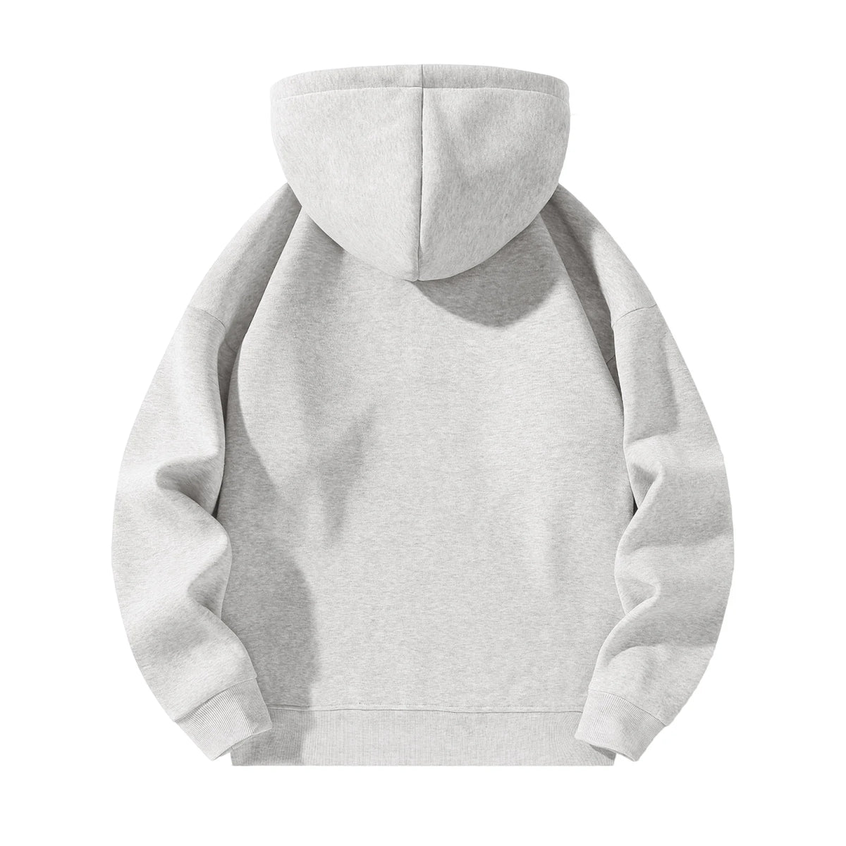Men'S Quarter Zip Hoodies Zip up Solid Color Hoodie Long Sleeve Drop Shoulder Sweatshirt Casual Pullover White L