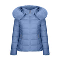 Womens Puffer Jackets Sale Women'S Winter Cotton Jacket with Hood, Waist, and Plush to Overcome Outer Coat Blue M